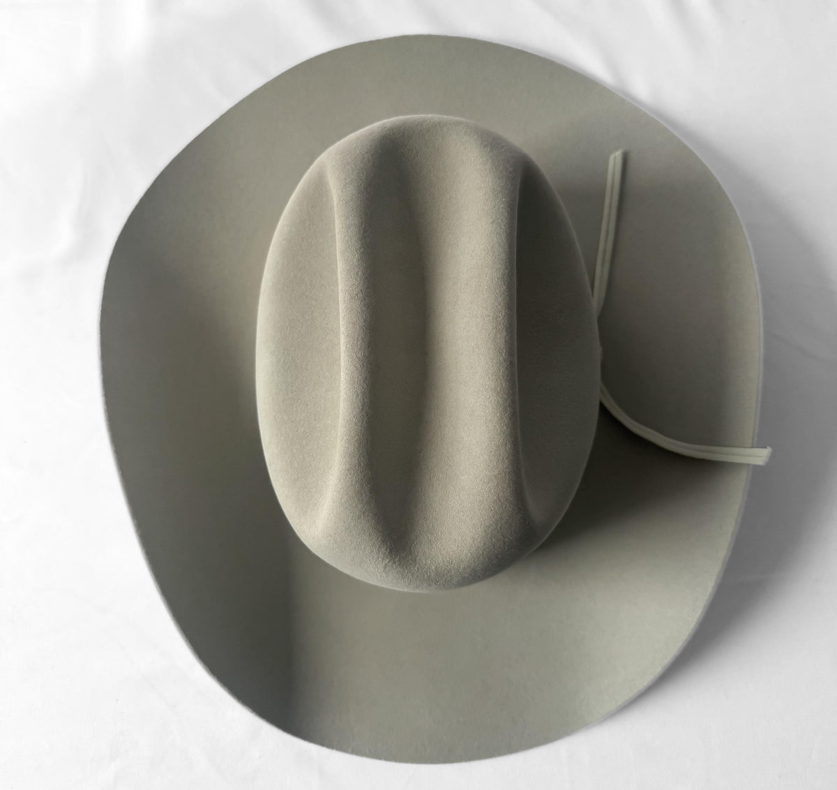 Vintage Resistol 4X Gray Beige Silverbelly Cattleman Western Cowboy Hat, Sz. 7 3/8