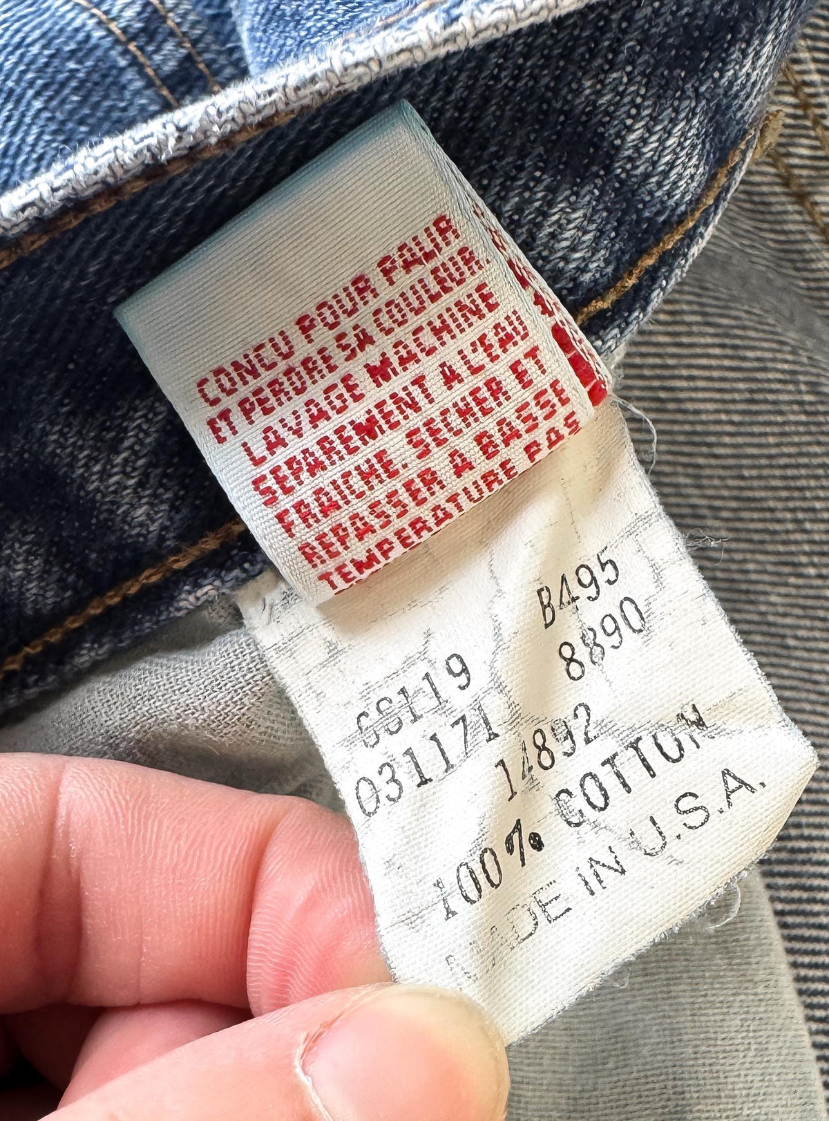 Vintage Marithe Francois Girbaud Medium Wash High Rise Baggy Carpenter Mom Jeans, Sz. 30" x 29"