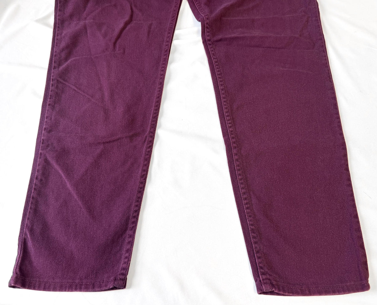 Vintage Gitano Wine Purple High Rise Relaxed Tapered Mom Jeans, Sz. 32" x 32"