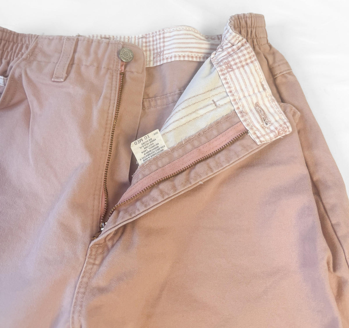 Vintage Lee Salmon Light Pink High Rise Pocketless Tapered Mom Jeans, Sz. 28" x 30"