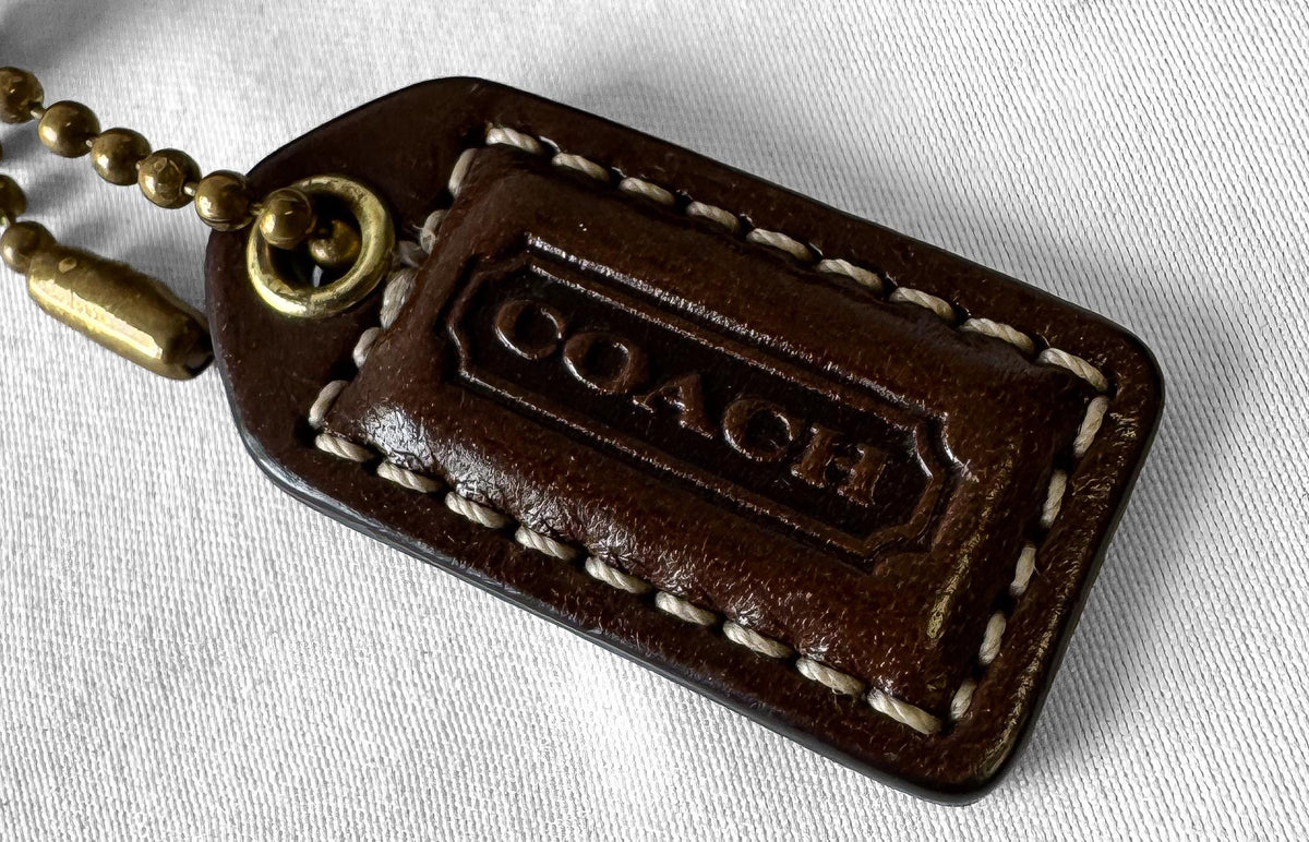 Y2K Coach Soho Signature Beige Brown Canvas Leather Suede Studded Wristlet