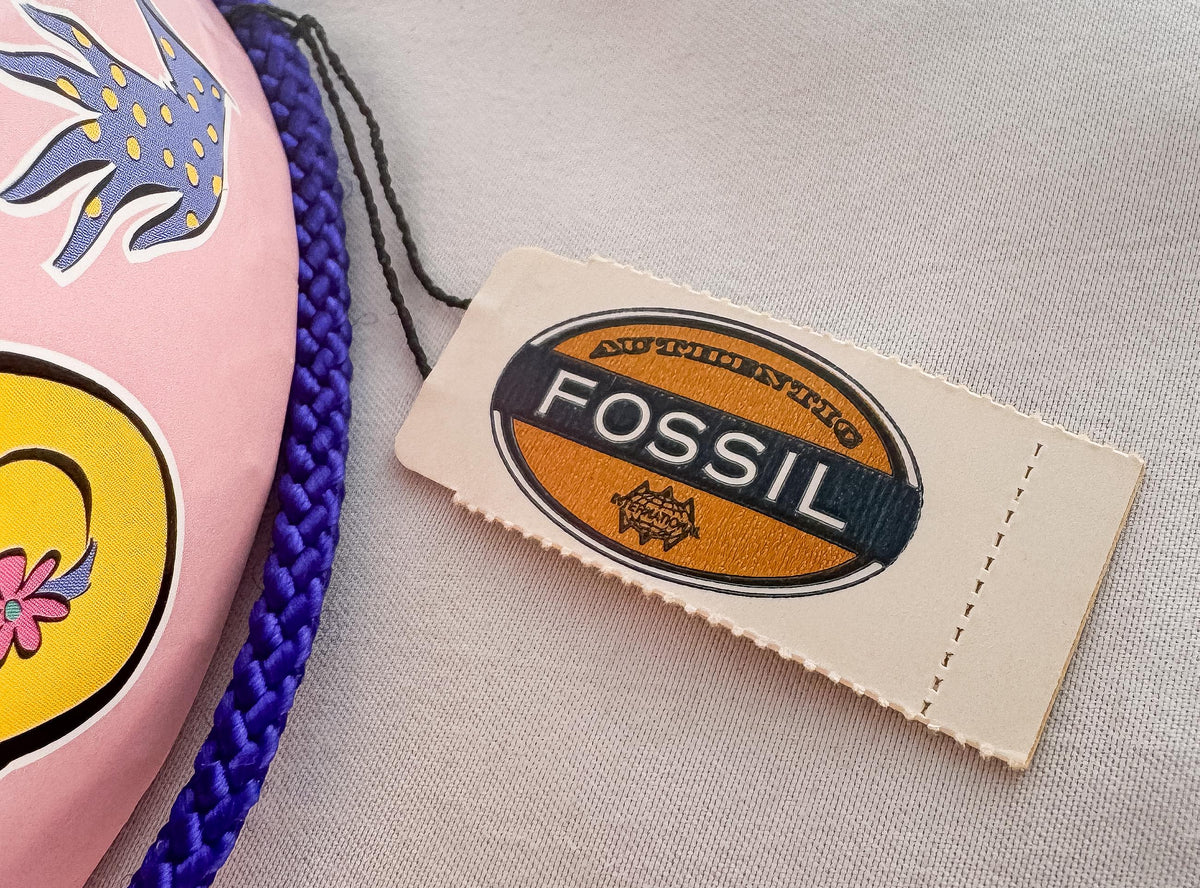 Vintage 1994 Deadstock Fossil Barbie 35th Anniversary Wrist Watch with Matching Scarf, Original Box and Tags