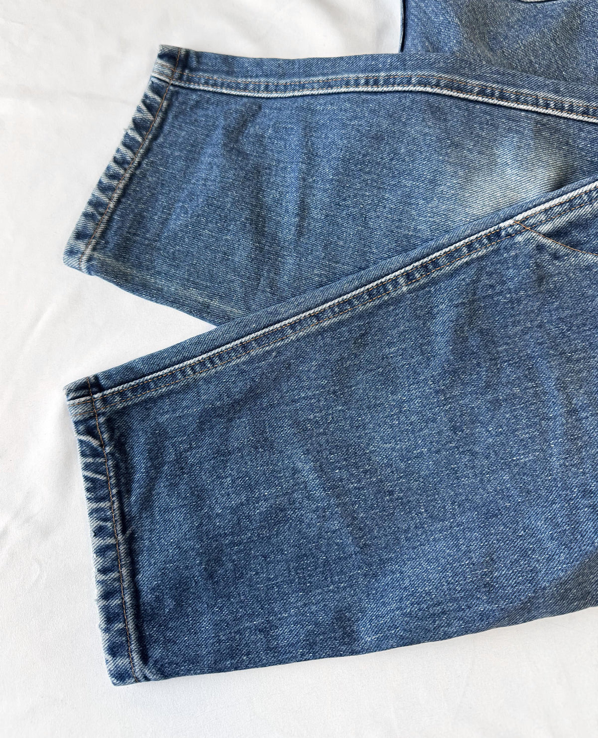 Vintage Marithe Francois Girbaud Medium Wash High Rise Baggy Carpenter Mom Jeans, Sz. 30" x 29"
