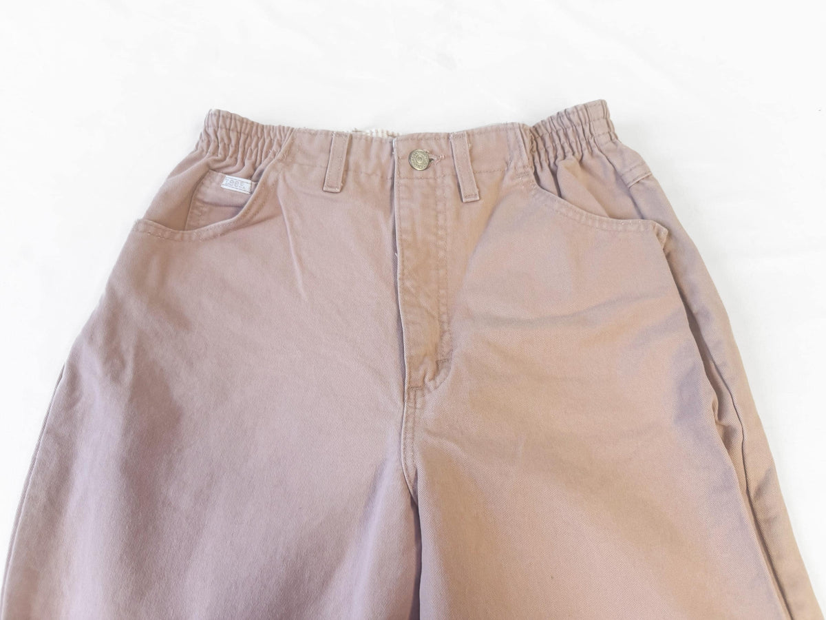 Vintage Lee Salmon Light Pink High Rise Pocketless Tapered Mom Jeans, Sz. 28" x 30"