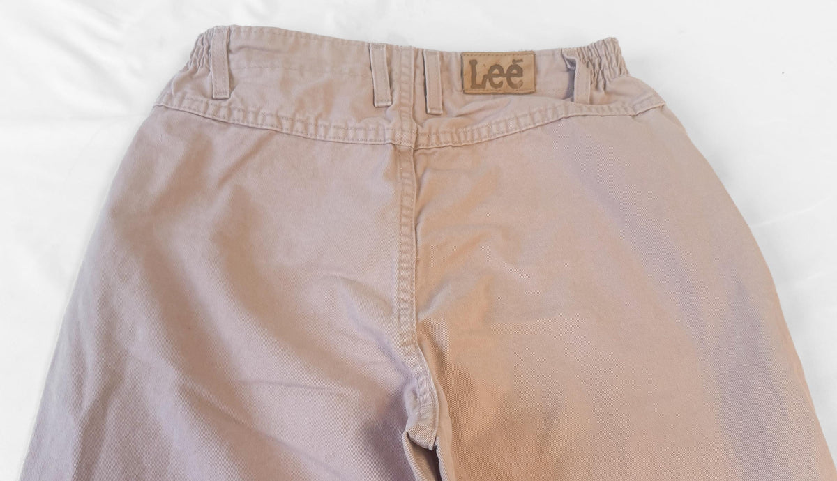 Vintage Lee Salmon Light Pink High Rise Pocketless Tapered Mom Jeans, Sz. 28" x 30"