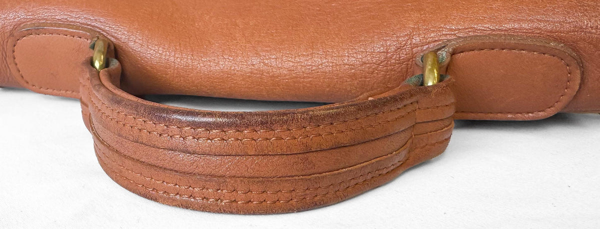 Vintage Coach Station Bag British Tan Brown Top Handle Crossbody Bag, Style 5130