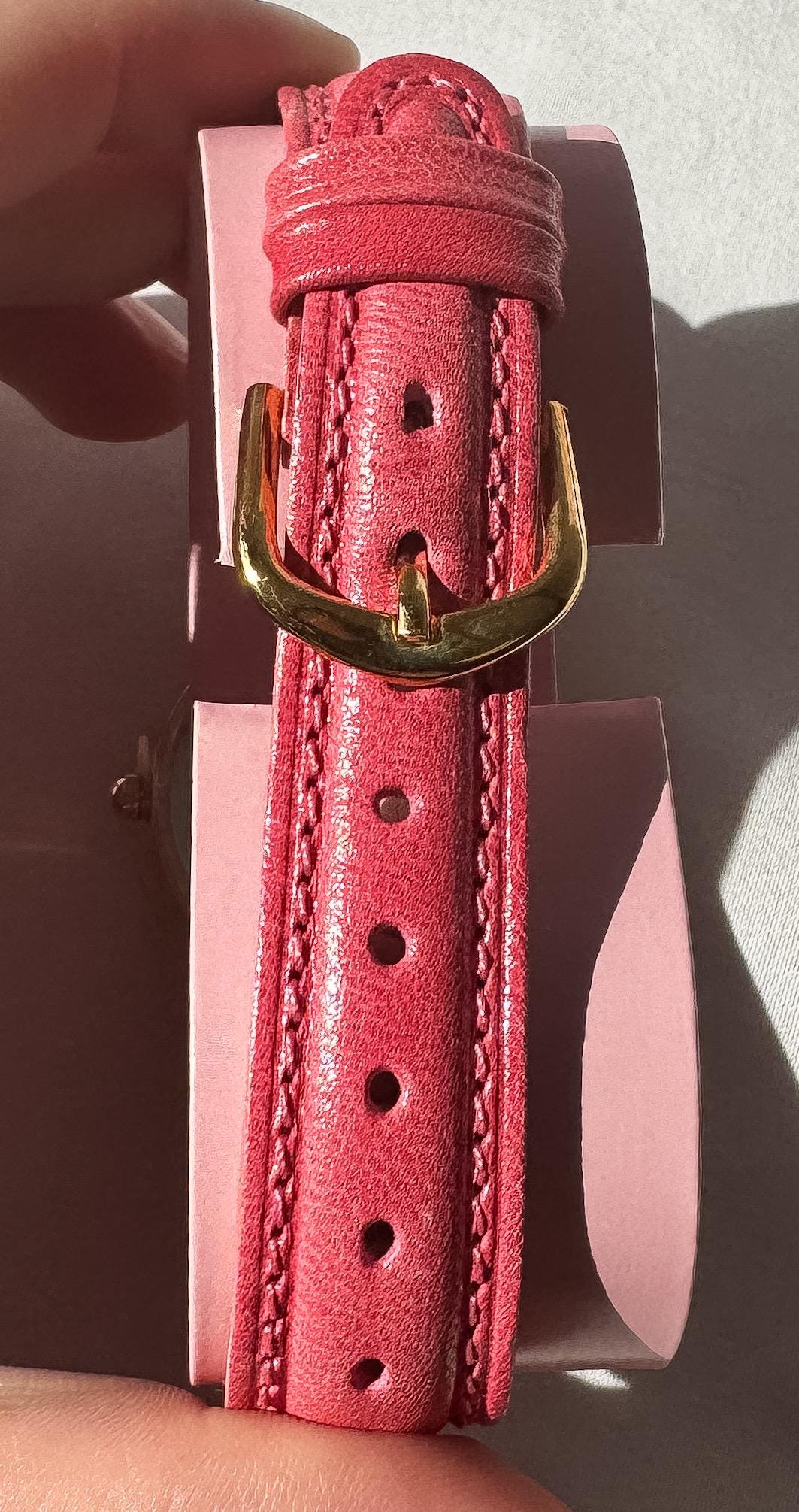 Vintage 1994 Deadstock Fossil Barbie 35th Anniversary Wrist Watch with Matching Scarf, Original Box and Tags