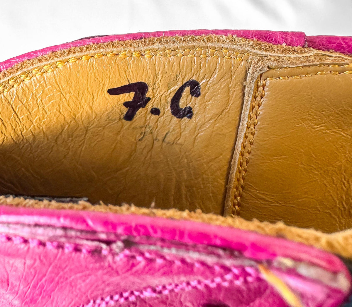 Vintage Style Back at the Ranch Magenta Hot Pink Full Ostrich Quill Leather Ankle Cowboy Boots, Women's Sz. 7C