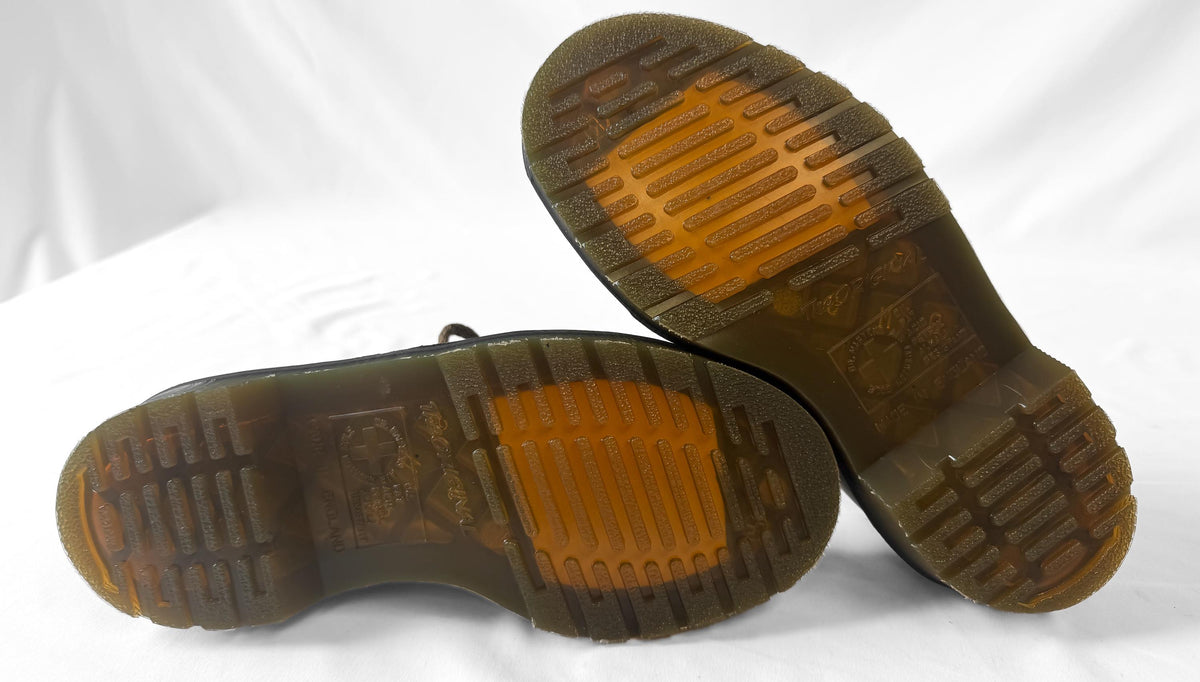 Vintage Style NWT Dr. Martens 1461 Made in England Brown Leather Lace Up Loafers, Sz. Approx. Women's 6