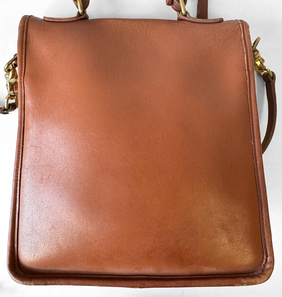 Vintage Coach Station Bag British Tan Brown Top Handle Crossbody Bag, Style 5130