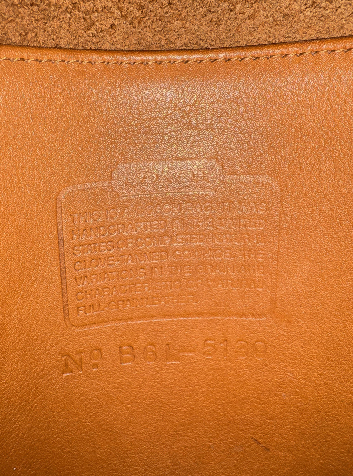 Vintage Coach Station Bag British Tan Brown Top Handle Crossbody Bag, Style 5130