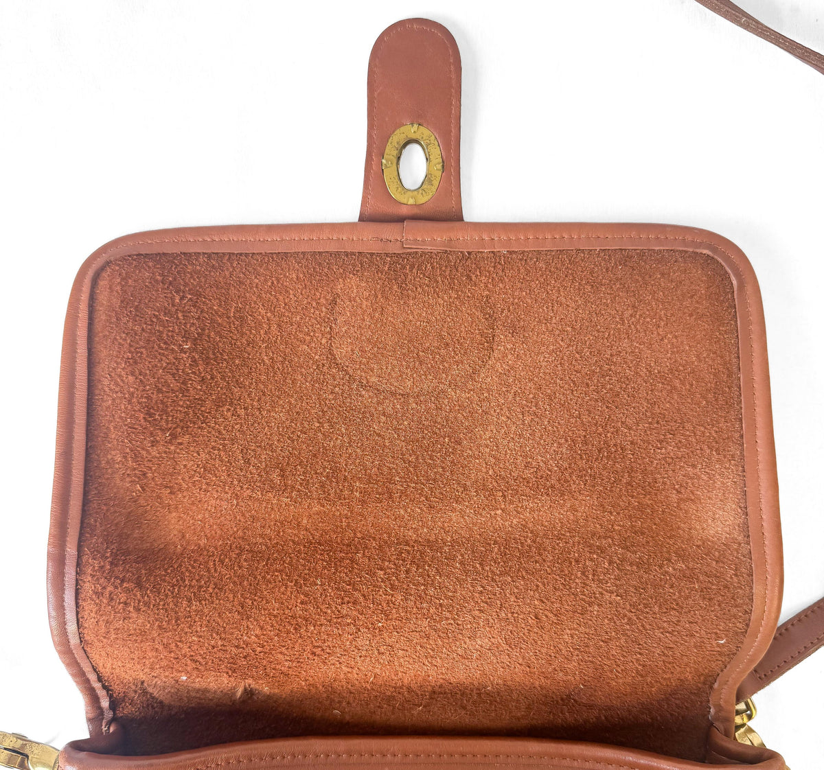 Vintage Coach Station Bag British Tan Brown Top Handle Crossbody Bag, Style 5130