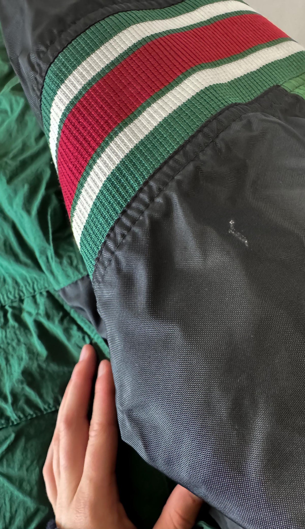 Vintage 90s Seattle SuperSonics NBA Starter Half Zip Puffer Jacket, Men's Sz. XL