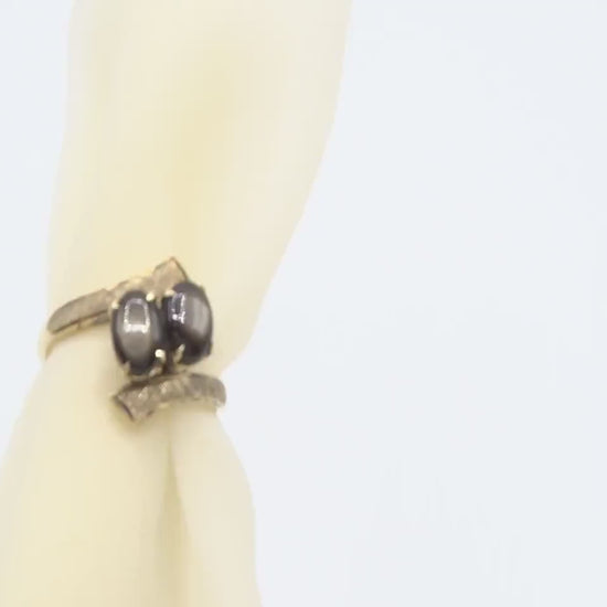 Vintage 1890s, 18K Cats Eye High Dome Cabochon Ring, Size 6 3/4, Gold Victorian Statement Ring, Vintage Statement Ring, Vintage Chrysoberyl